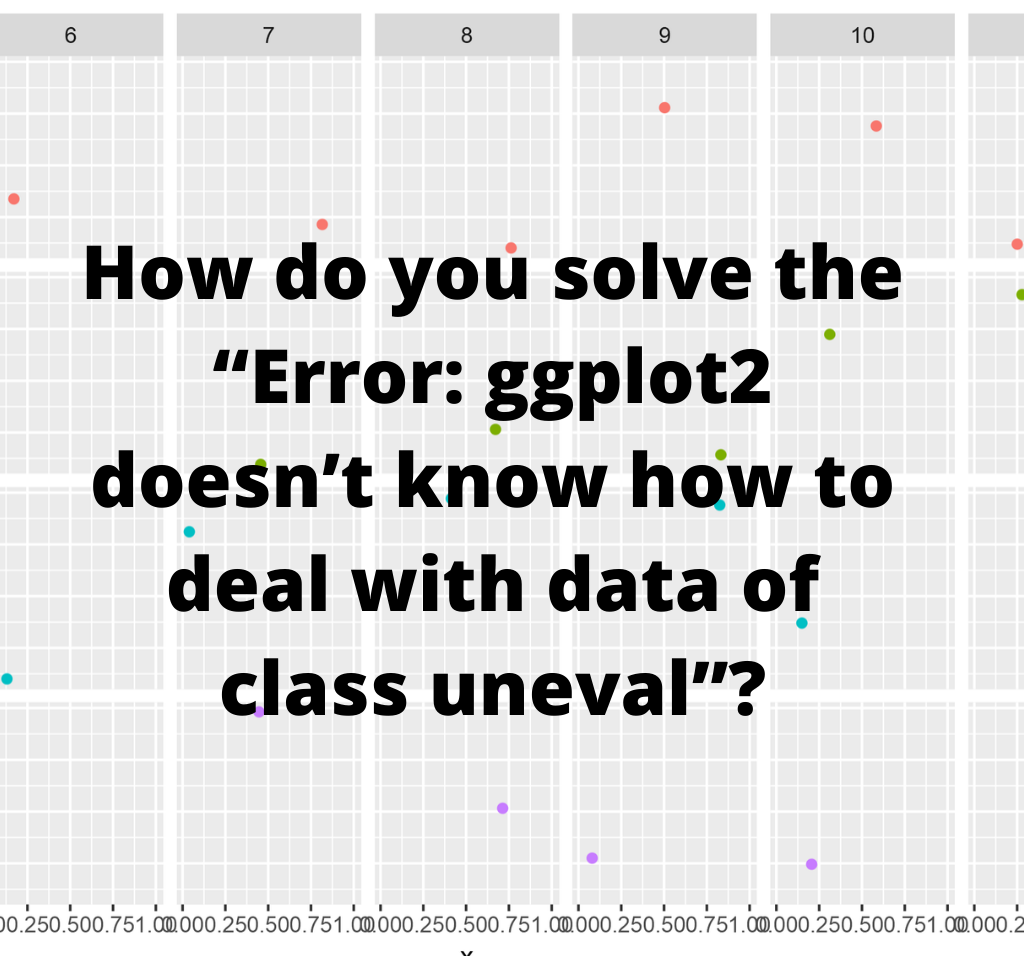 How do you solve the Error: ggplot2 doesn’t know how to deal with data of class uneval