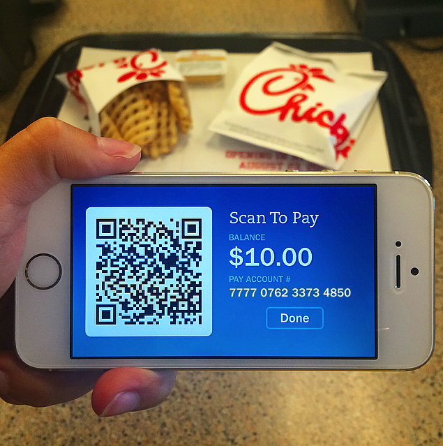 Can you scan the Chick-fil-A One App after you order